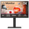 LG 24BA750-B 23.8 100HZ FHD 1920x1080 MONITOR HDMI DP USB-C RJ45 KVM HAS SPK 3YEARS WARRANTY