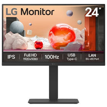 LG 24BA750-B 23.8 100HZ FHD 1920x1080 MONITOR HDMI DP USB-C RJ45 KVM HAS SPK 3YEARS WARRANTY