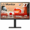 LG 27BA650-B 27" Class Full HD LCD Monitor - 16:9 - Textured Black - 27" Viewable - In-plane Switching (IPS) Technology - 1920 x 1080 - 16.7 Million Colours - 250 cd/m² - 5 ms - Speakers - USB Type-C - HDMI - DisplayPort