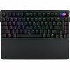 ROG Azoth Extreme customizable 75 gaming keyboard featuring a full aluminium alloy chassis carbon fibre positioning extended wrist rest 2.4 GHz SpeedNova tech SNOW Switch