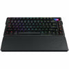ROG Azoth Extreme customizable 75 gaming keyboard featuring a full aluminium alloy chassis carbon fibre positioning extended wrist rest 2.4 GHz SpeedNova tech STORM Switch