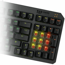 ASUS TUF Gaming K3 Gen II Optical-Mechanical RGB keyboard with IP57 waterproof and dust resistance compact 97-key layout silicone gasket mount and dampening foam detachable top plate Aura Sync light